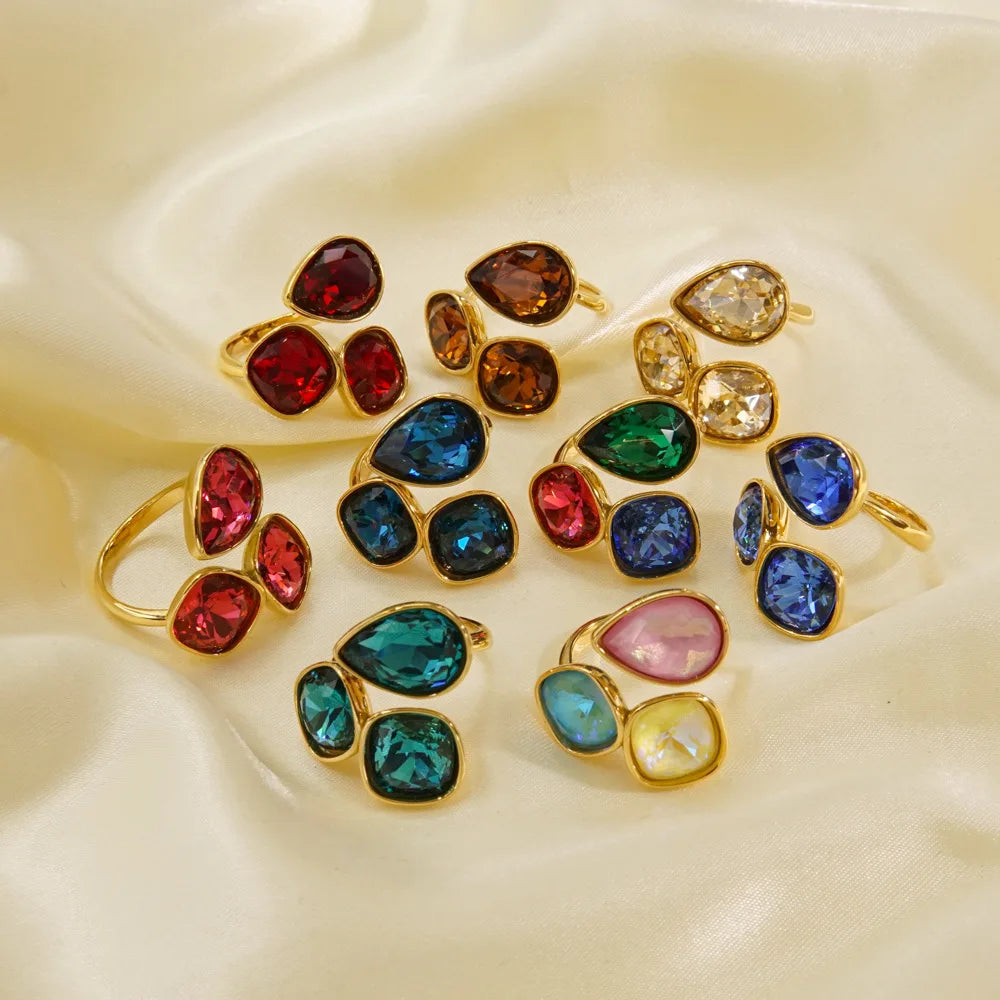 14K Gold-Plated Adjustable Ring