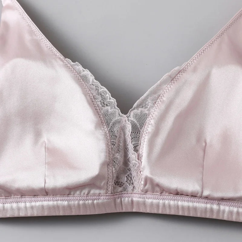 Real Silk Wireless Bralette & Underwear Set