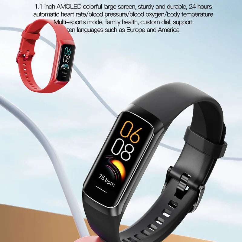 Smart Fitness Band Watch with Step Counter, Bluetooth Sync & Smart Notifications for Men, Women & Students – 2026 New Edition
