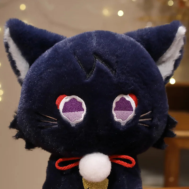 Cute Anime Genshin Impact Scaramouche Cat Plush Doll – Wanderer Pet Cosplay Stuffed Pillow Toy | Birthday Gift