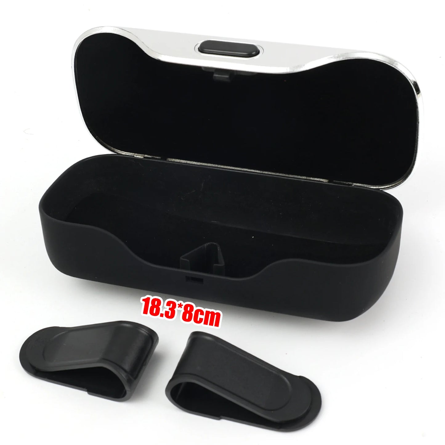 Portable Car Sunglasses Holder – Glasses Case for Sun Visor, Driving Accessories