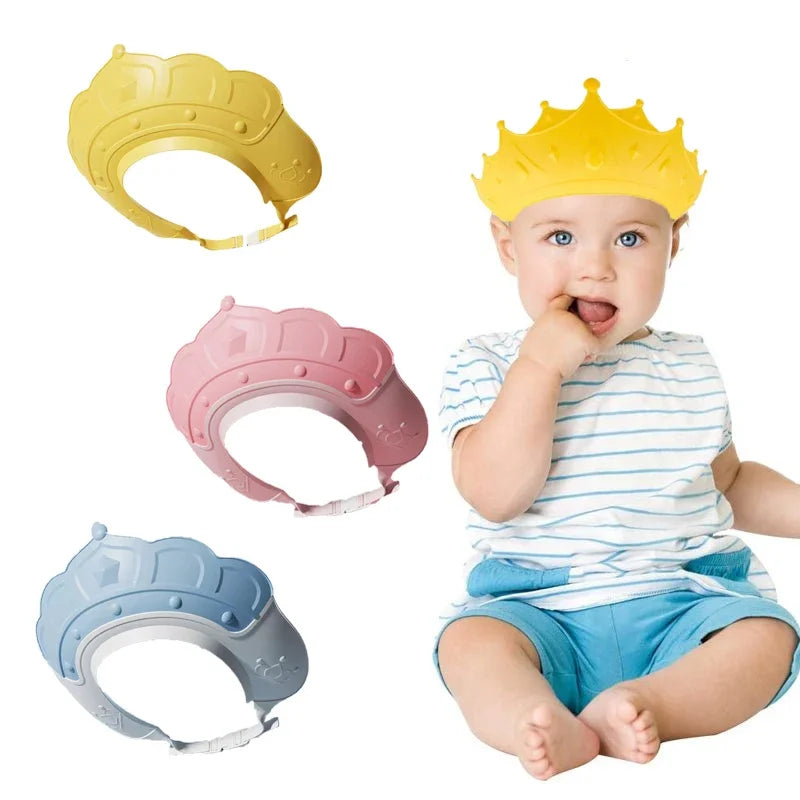 Baby Bath Cap – Infant Ear Protection, Adjustable Shampoo Shield, Hair Wash Hat for Kids & Toddlers