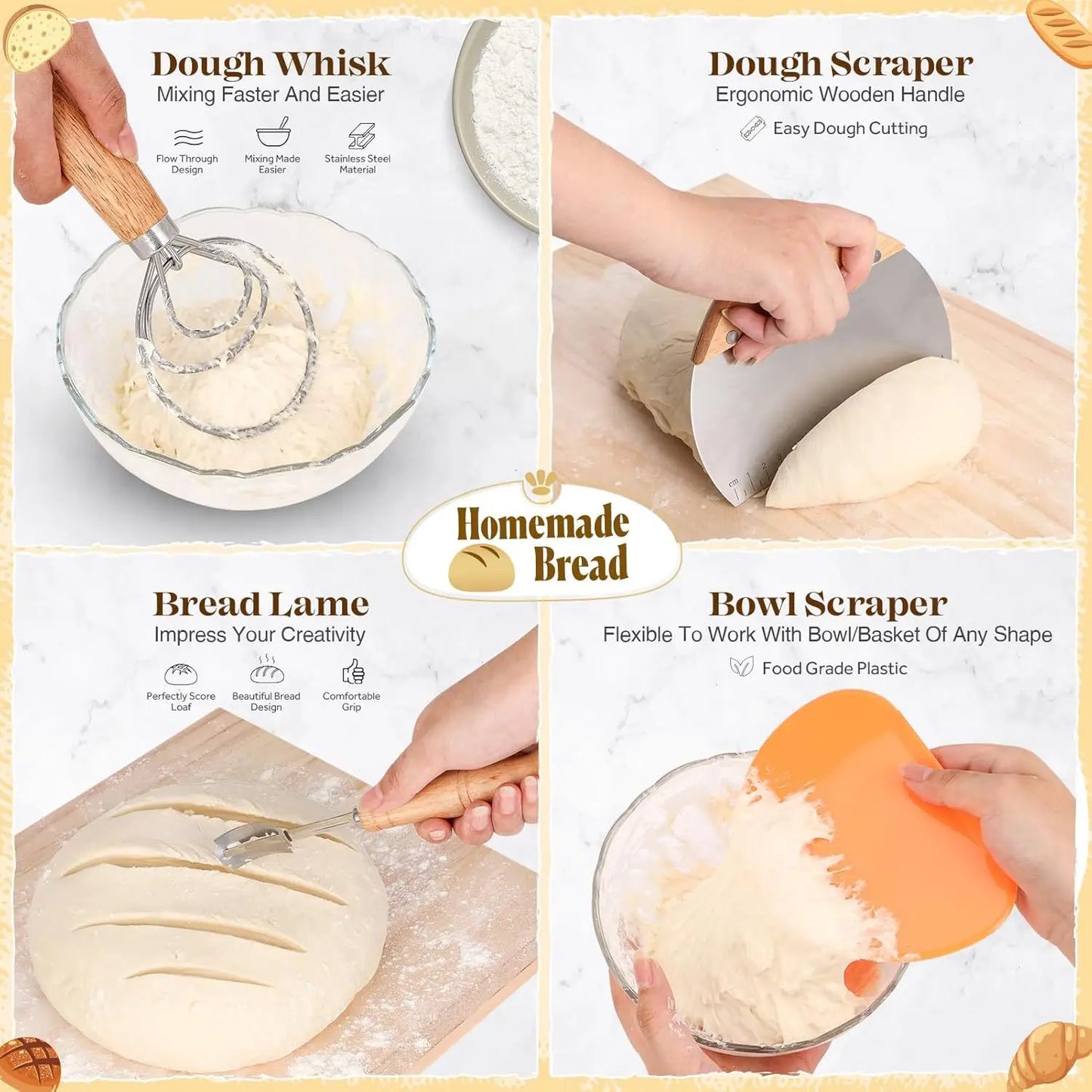 Professional Sourdough Bread Starter Kit 37 Pcs
