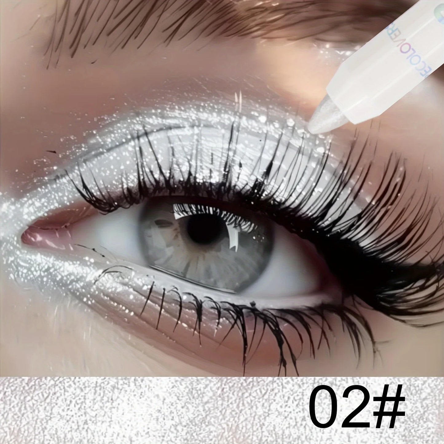 Waterproof Eyeshadow Stick – Long-Lasting, High-Pigment Shimmer & Matte Eye Pencil, Neutral Brown, Easy-Blend Crayon