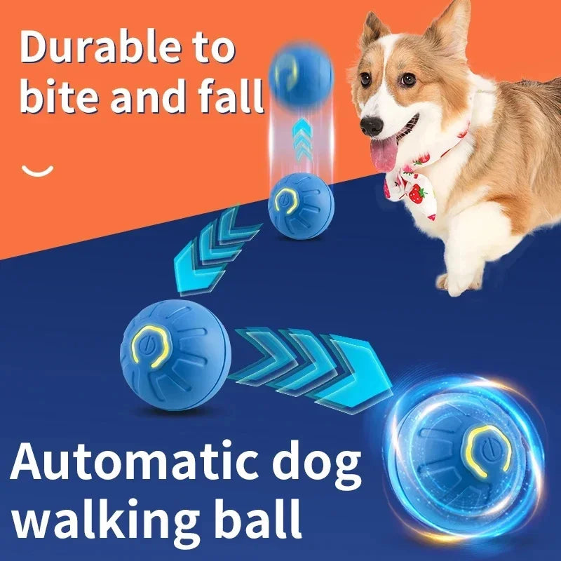 USB Rechargeable Interactive Pet Ball, Automatic Moving Toy for Puppies, Dogs, and Cats