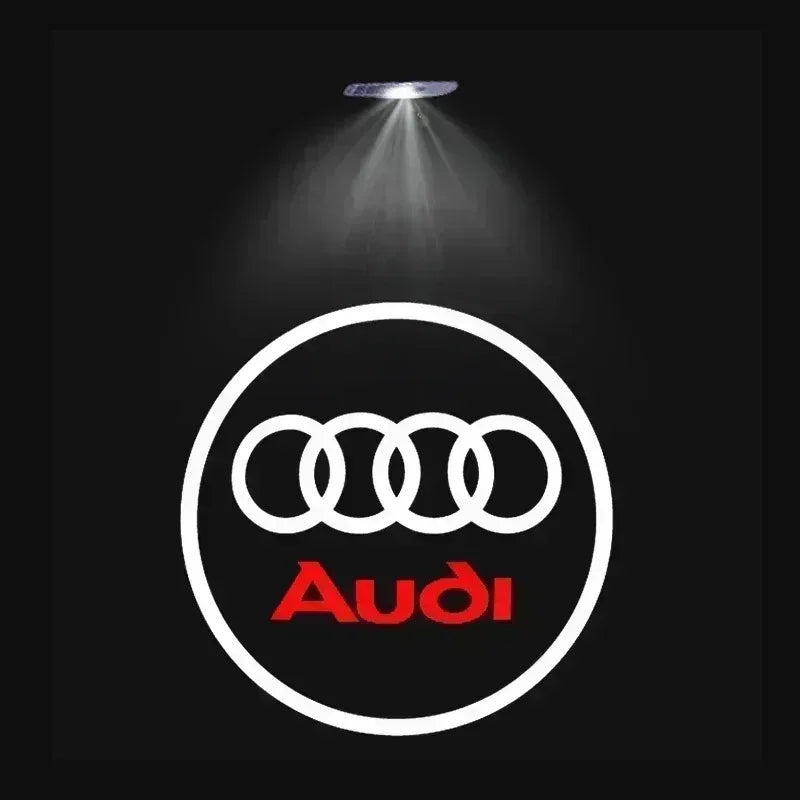 2/4Pcs HD LED Car Door Welcome Logo Projector Lights for Audi A3 A4 A5 A6 A7 Q2 Q3 Q5L Q7 S4 S5 S6 S7 TT S Line Accessories