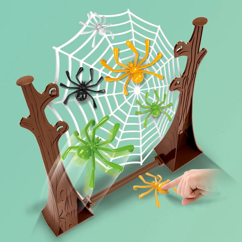 Pop-Out Spider Prank Box – Handmade Wooden Scare Box with Rubber Spider, Funny Surprise Joke Toy for Parties and Halloween