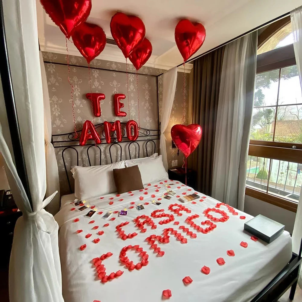 Spanish “Te Amo” I Love You Banner Balloon – Valentine’s Day, Wedding, Anniversary, Birthday, Father’s Day Decoration