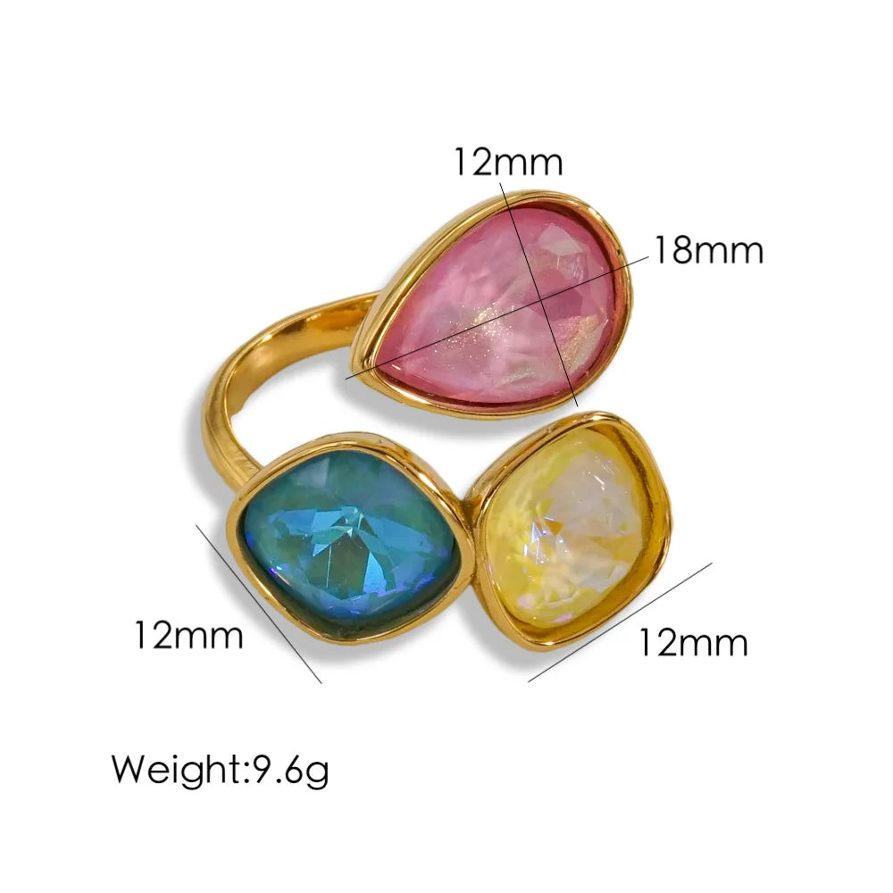 14K Gold-Plated Adjustable Ring