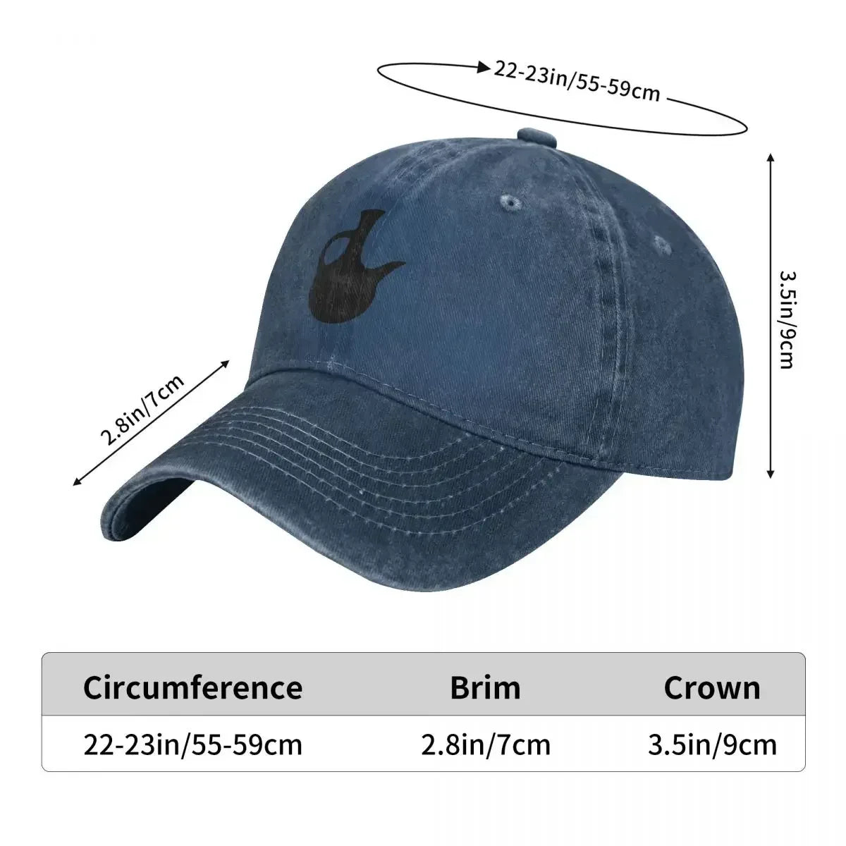 Ethiopian & Eritrean Jebena Silhouette Baseball Cap, Adjustable Unisex Curved Brim Hat