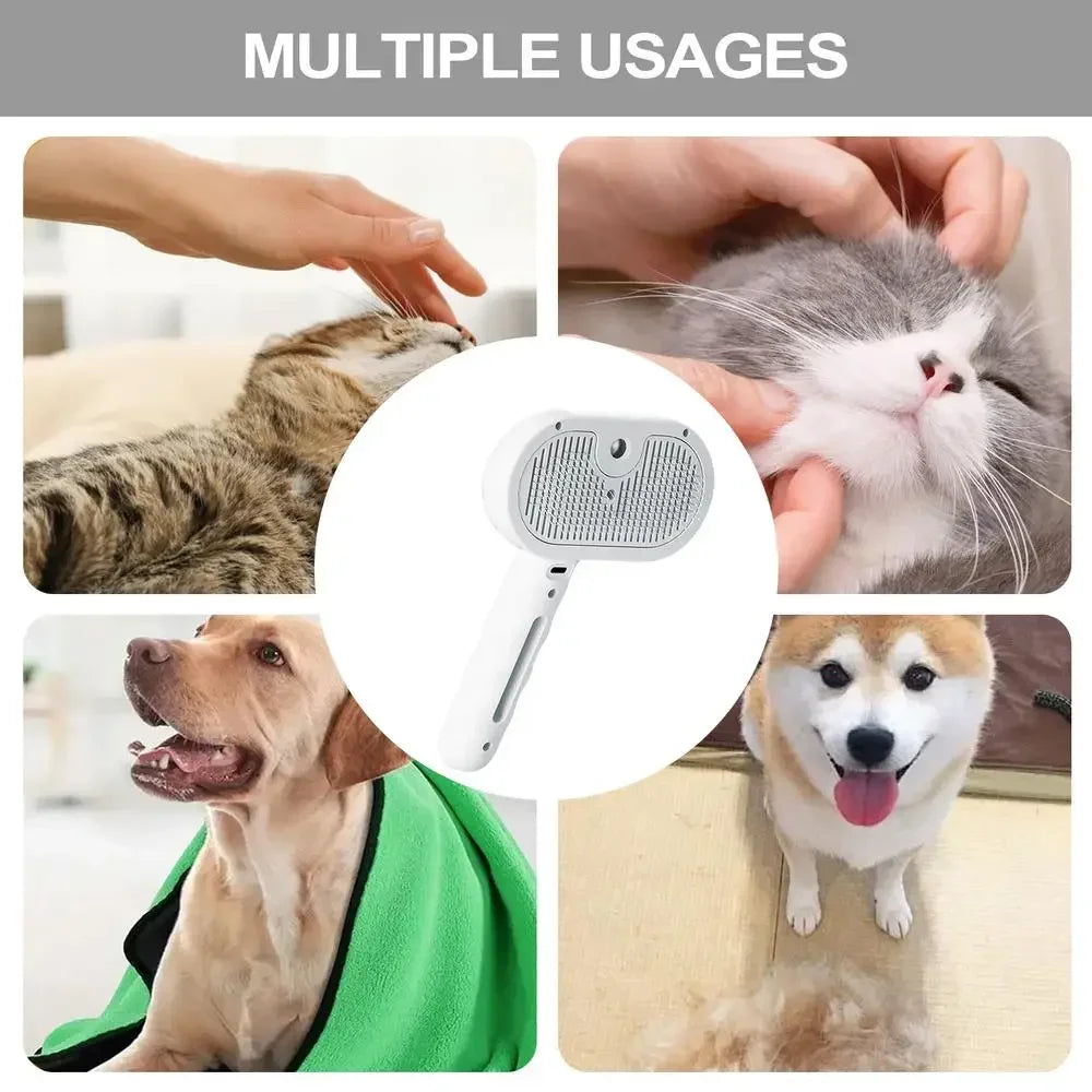 Pet Mist Grooming Brush for Cats and Dogs