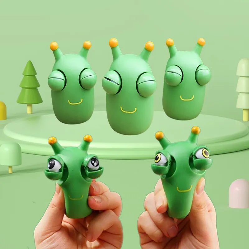 Green Worm Squeeze Fidget Toy