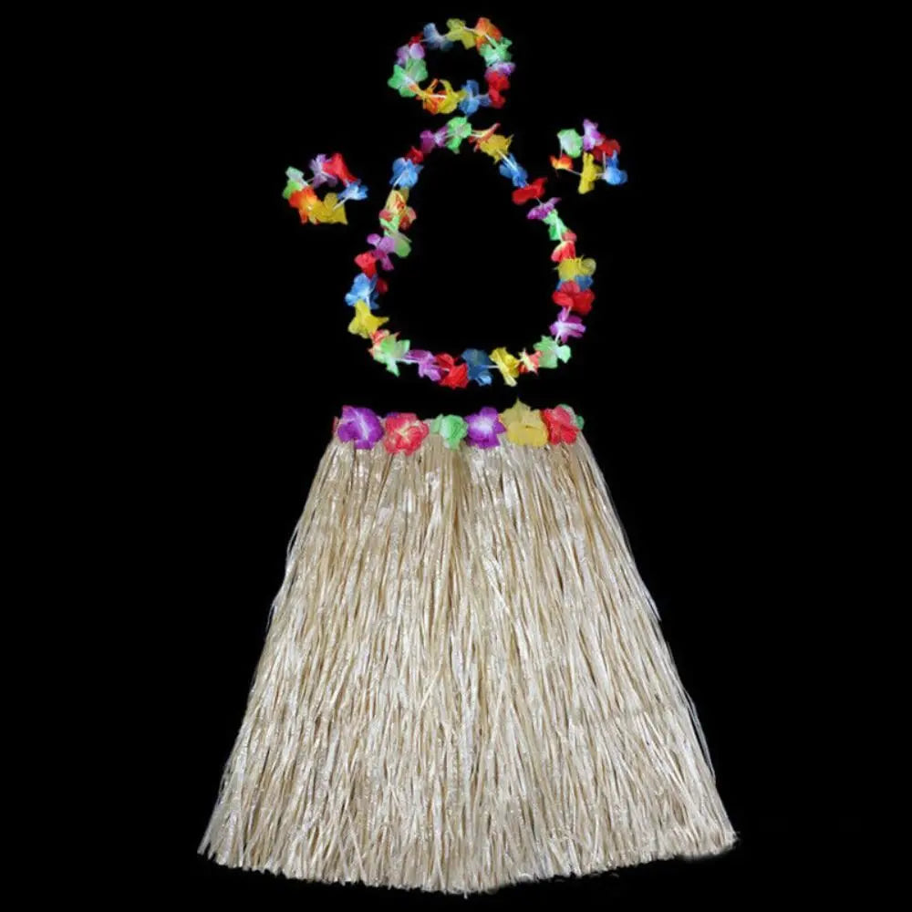 Hawaiian Hula Grass Skirt for Women – 40 cm Luau Party & Fancy Dress Costume