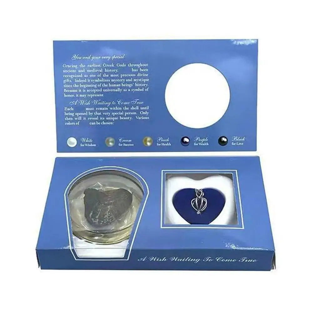 Wish Pearl Oyster DIY Necklace Kit with Cultured Pearl Jewelry Gift Set