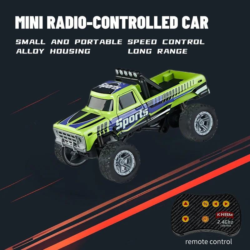 1/64 Scale Mini Alloy Remote Control Car – Portable RC Toy with Up to 60 Minutes Runtime – Fun Electronic Gift for Children