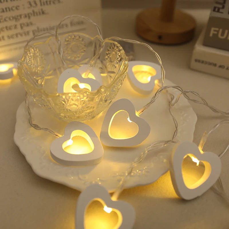 10 LED Heart String Lights – Decorative Garland for Valentine’s Day, Weddings, Birthdays, and Home