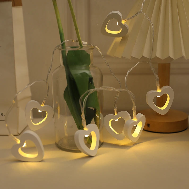 10 LED Heart String Lights – Decorative Garland for Valentine’s Day, Weddings, Birthdays, and Home