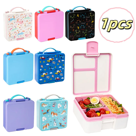Adorable Leakproof Bento Lunch Box – Microwavable, Divided – For Kids, Teens, and Adults