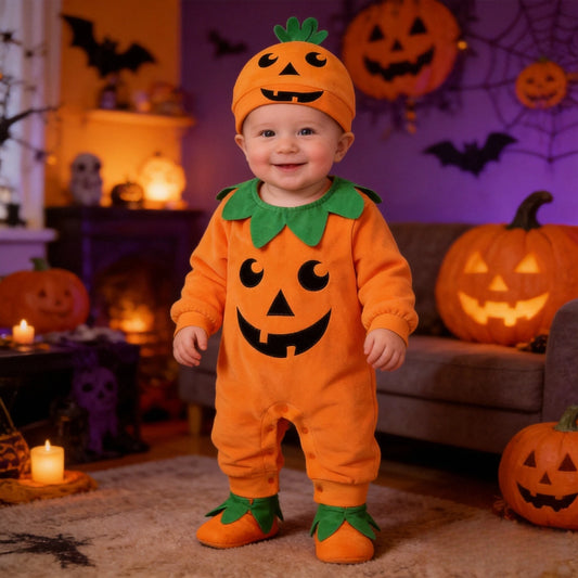 Pumpkin Costume Sleeveless Jumpsuit