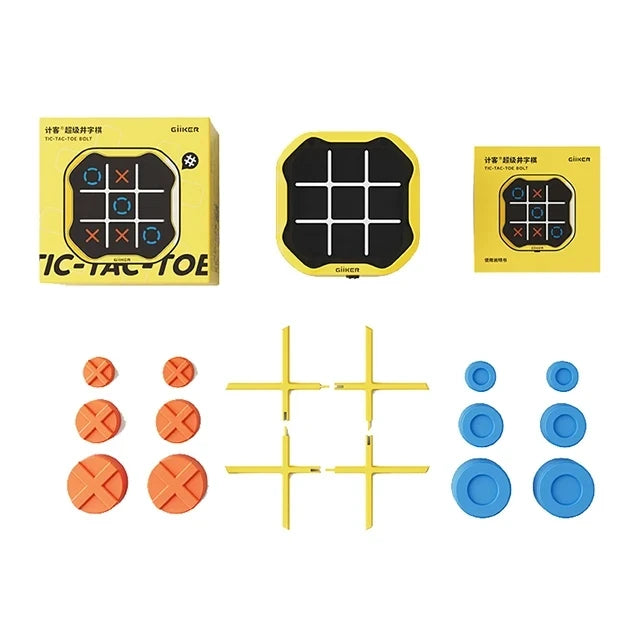 Tic-Tac-Toe Bolt Game – Compact & Portable Strategy Board Game for Kids and Family Fun