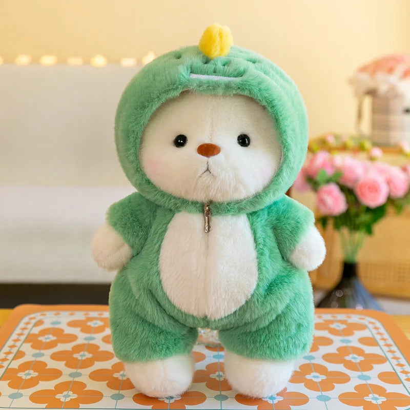 Anime Plush Toy 25/35cm – Jointed Bear, Bunny, Duck, Shark, and Pig Stuffed Animal
