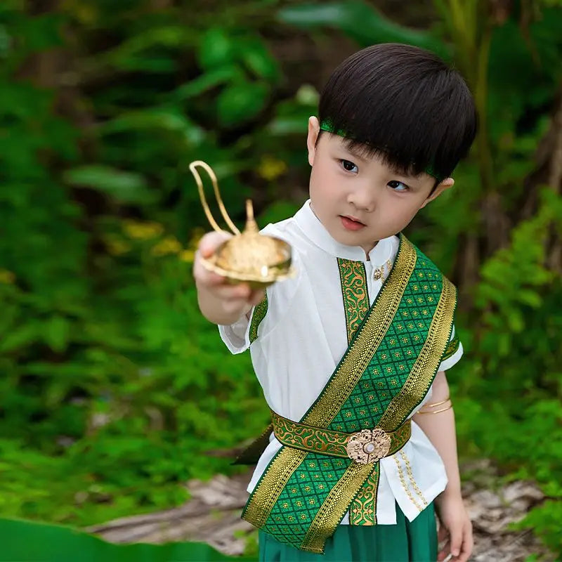 Boys’ Dai Ethnic Clothing Set – Traditional Children’s Costume for Festivals, Cultural Wear & Celebrations