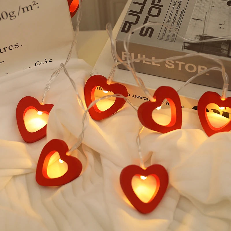 10 LED Heart String Lights – Decorative Garland for Valentine’s Day, Weddings, Birthdays, and Home