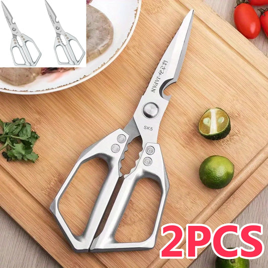 Multifunction Kitchen Scissors for Chicken, Poultry, Fish and Food Preparation, 23 cm
