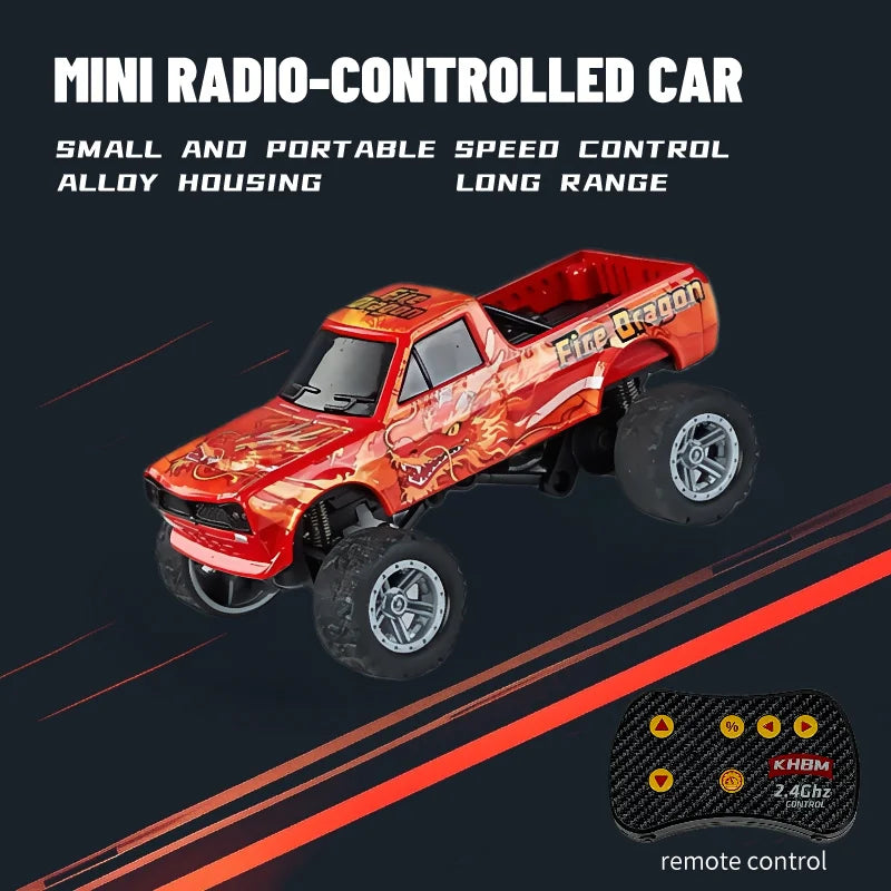 1/64 Scale Mini Alloy Remote Control Car – Portable RC Toy with Up to 60 Minutes Runtime – Fun Electronic Gift for Children