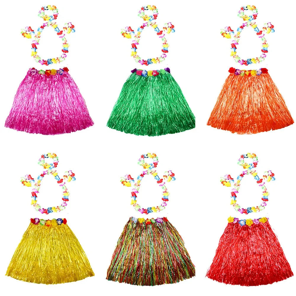 Hawaiian Hula Grass Skirt for Women – 40 cm Luau Party & Fancy Dress Costume