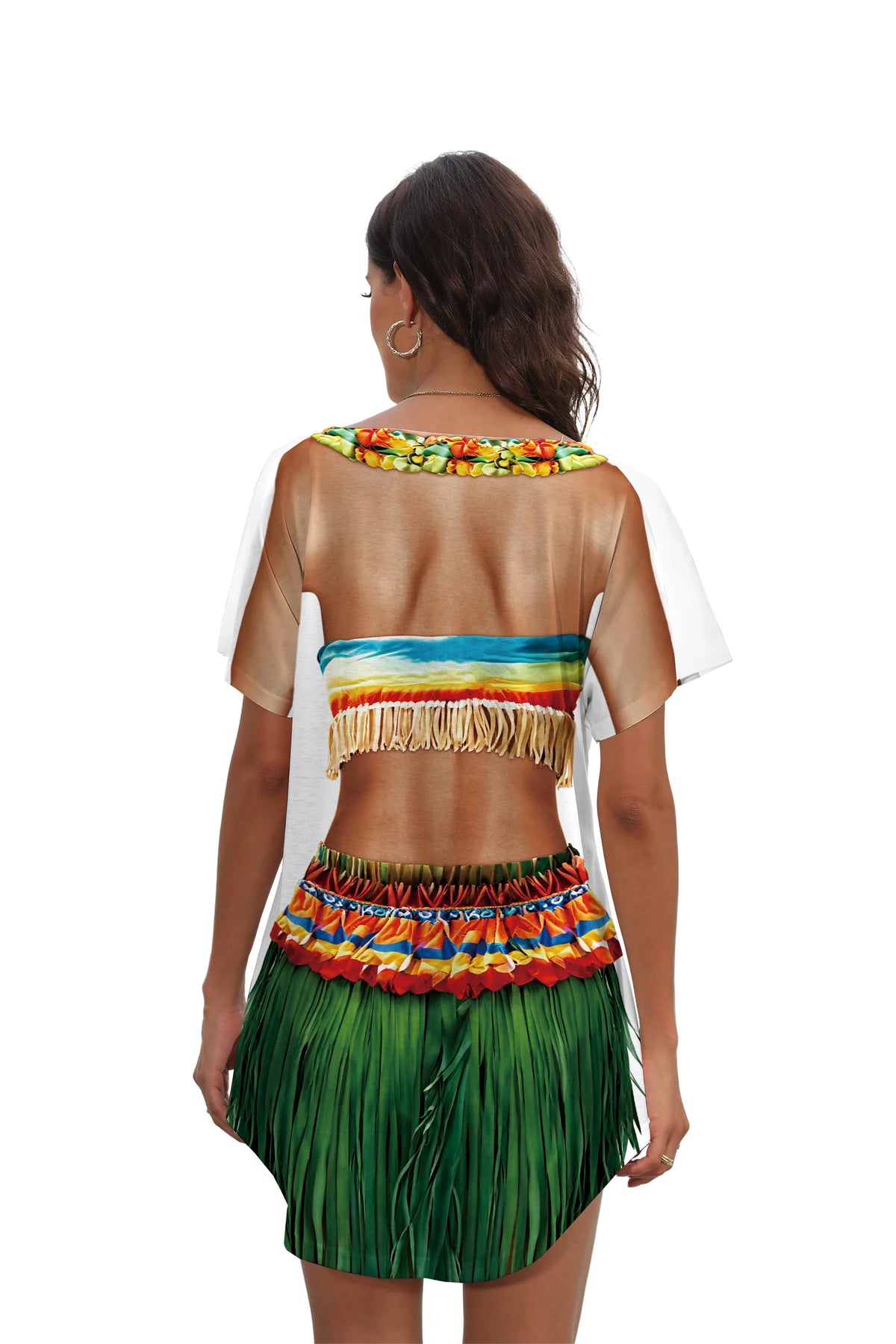 Tropical Hawaiian Cover-Up Dress for Women