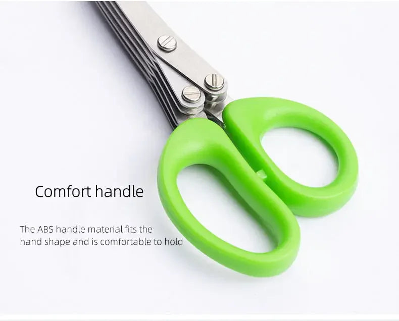 Premium Stainless Steel Kitchen Shears with Multi-Layer Blades for Fast Food Preparation