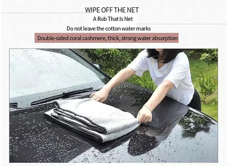 Microfiber Car Wash Towel 100x40cm – Fast Drying, Extra Soft, High Absorption