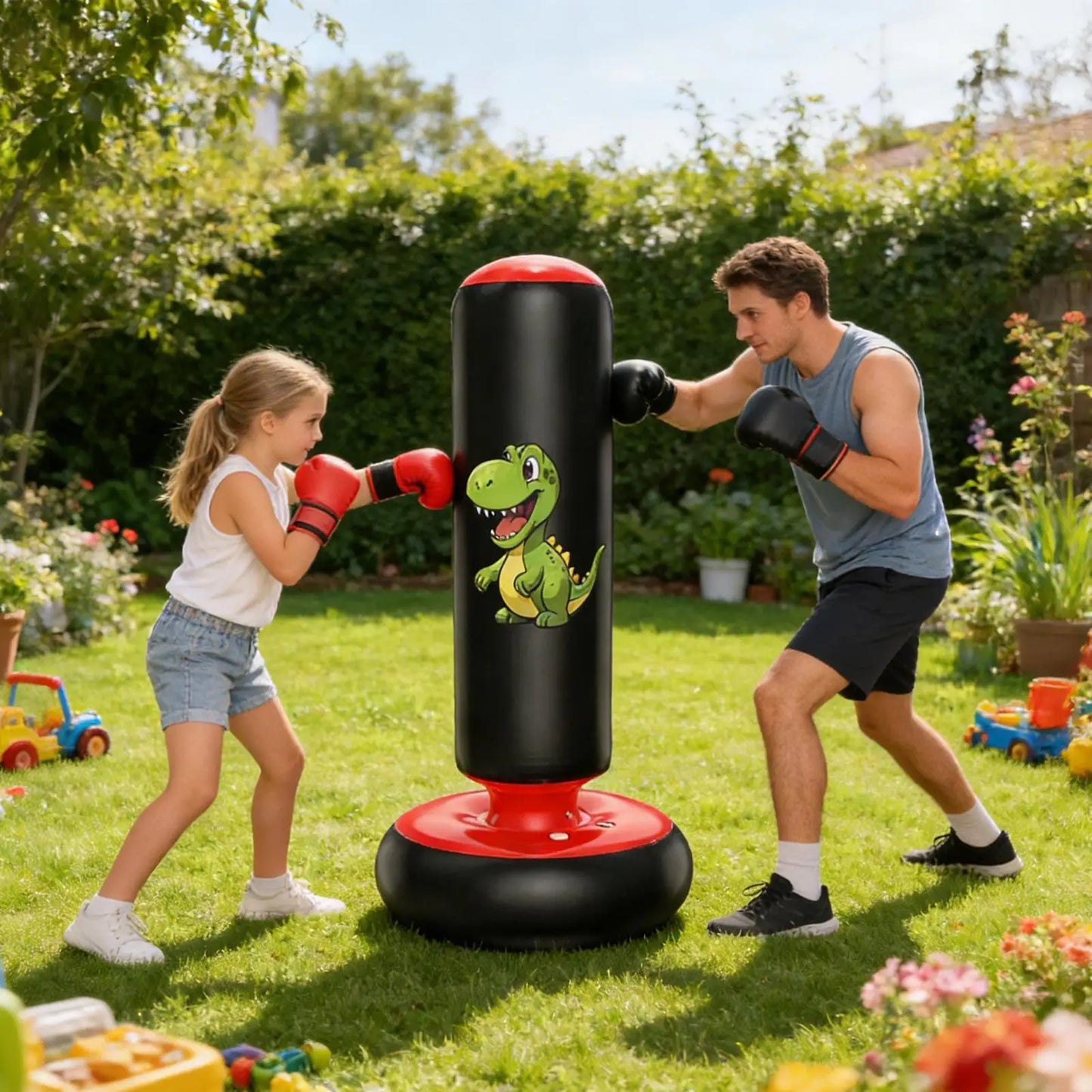 Kids Inflatable Punching Bag for Indoor Active Play