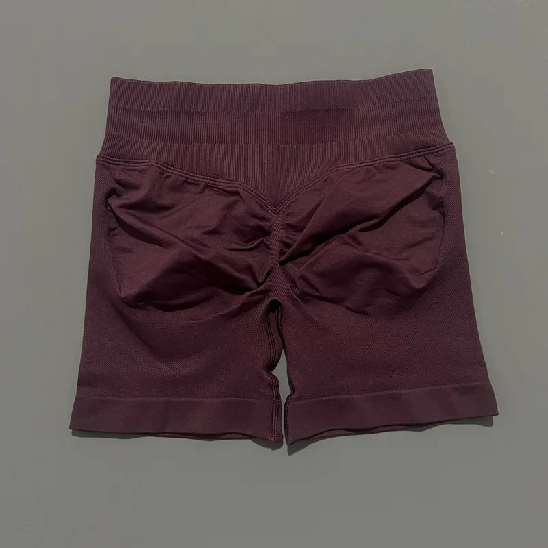 Women’s Seamless Biker Shorts – 4.5″ Low-Waist Fitness & Workout Shorts