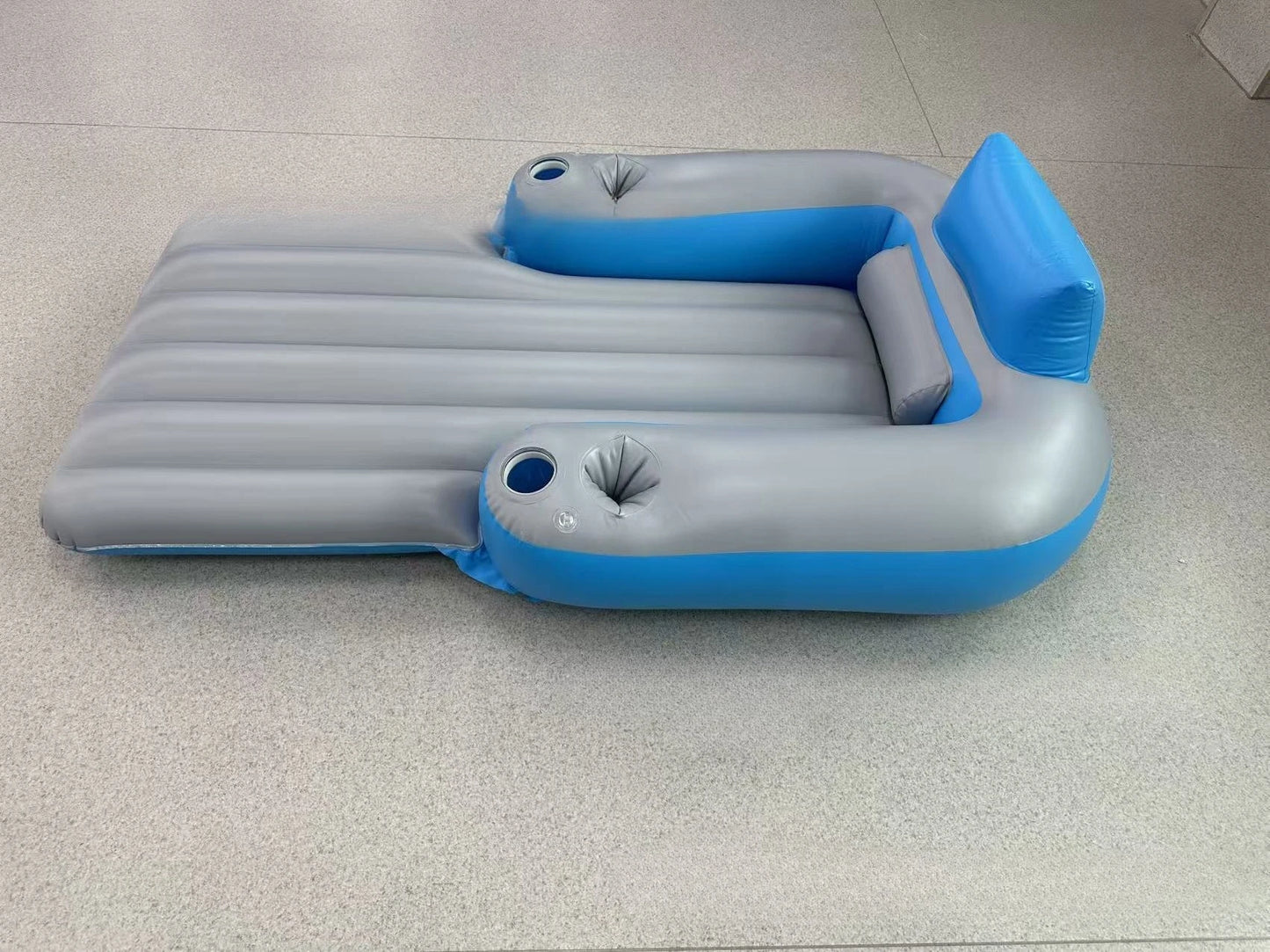 Inflatable Motorized Pool Lounger with Dual-Motor Propeller