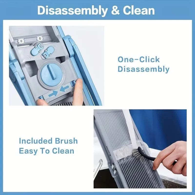 Adjustable Vegetable Slicer with Julienne and Dicing Modes
