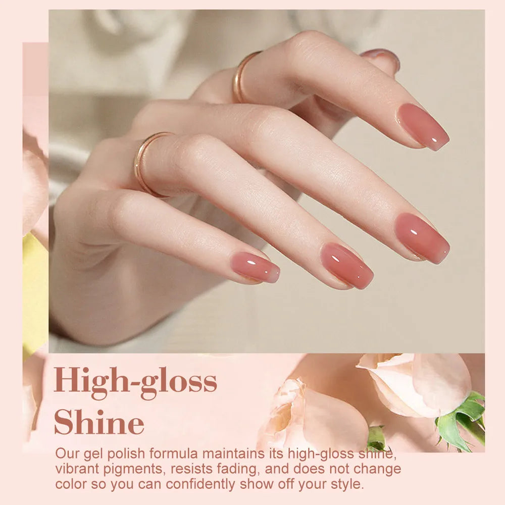 HEMA/TPO-Free Builder Gel – Self-Leveling UV Gel in Bottle, Semi-Permanent Nail Extension & Rubber Base Gel