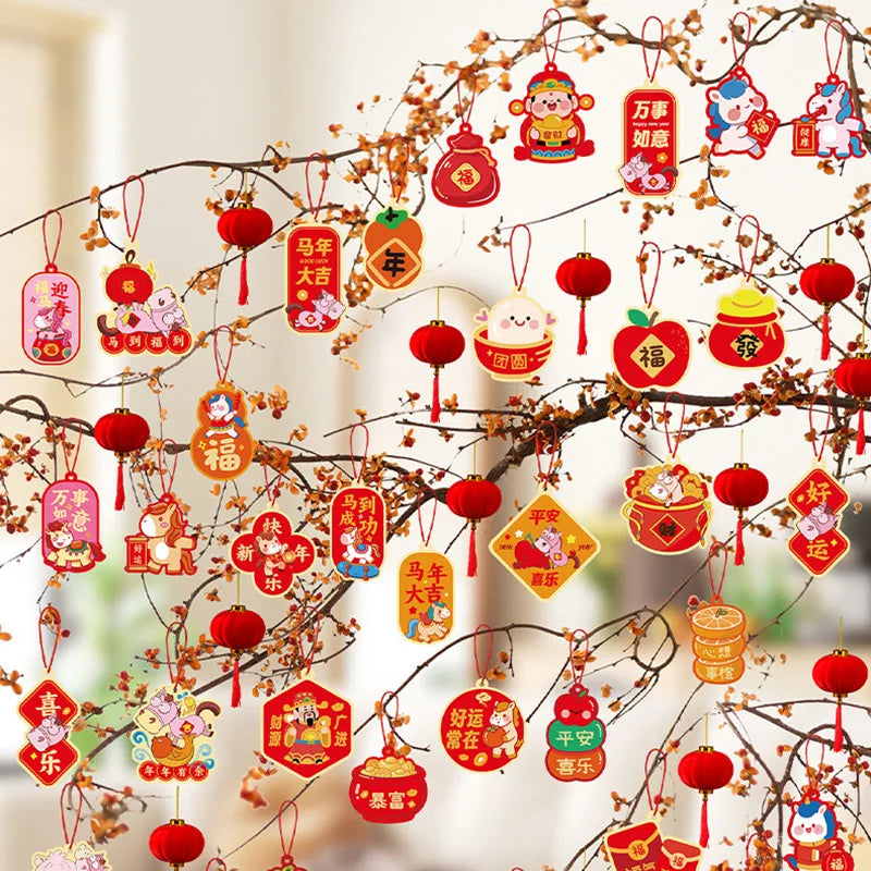 1 Pack Chinese New Year Hanging Decoration – Spring Festival Wall Ornament for Home & Party Decor