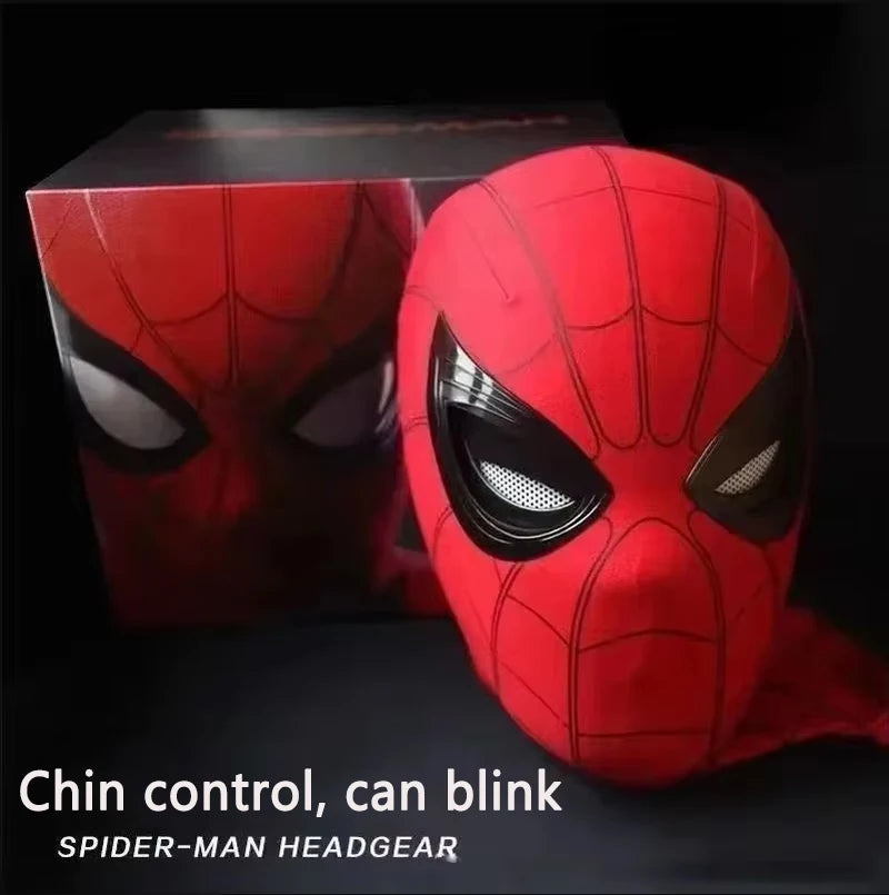 Marvel Miles Morales Spider-Man Moving Eyes Electronic Mask – 1:1 Cosplay Headgear with Remote Control