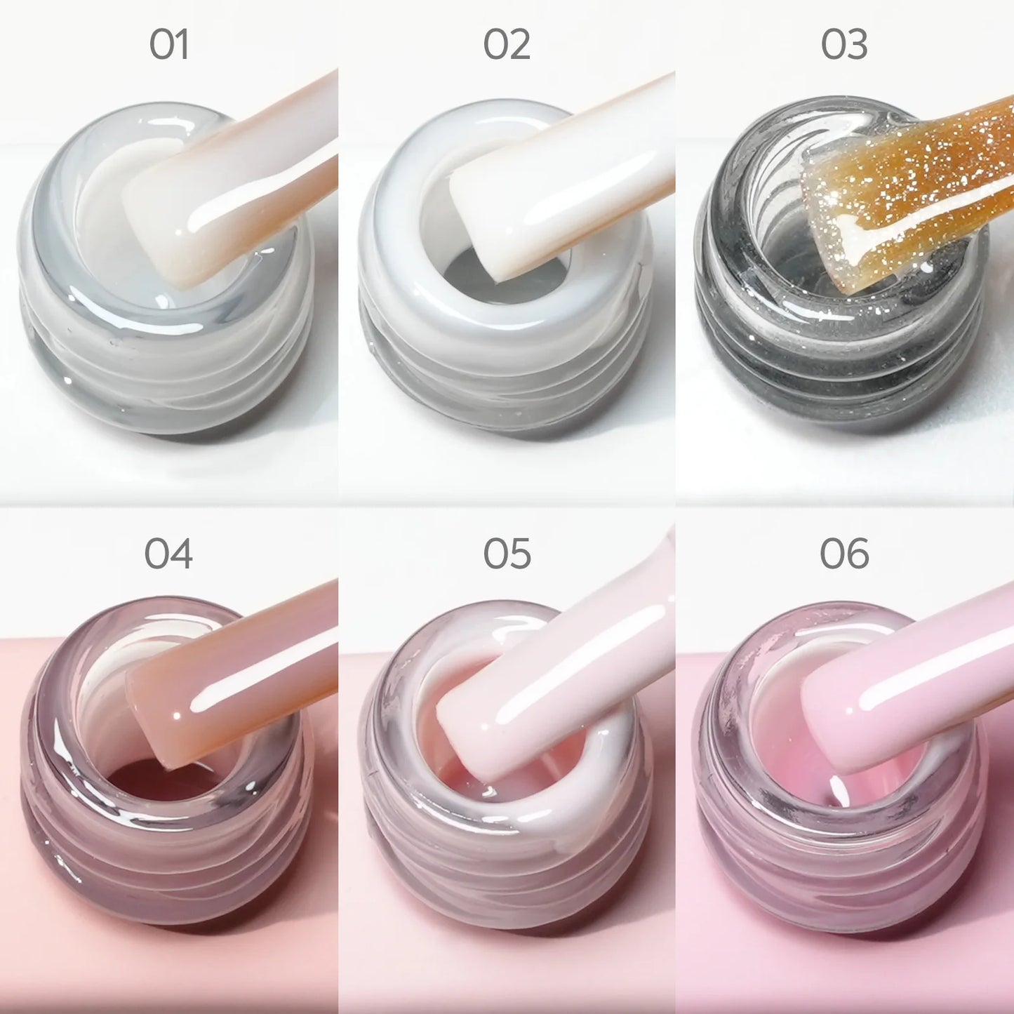 HEMA/TPO-Free Builder Gel – Self-Leveling UV Gel in Bottle, Semi-Permanent Nail Extension & Rubber Base Gel