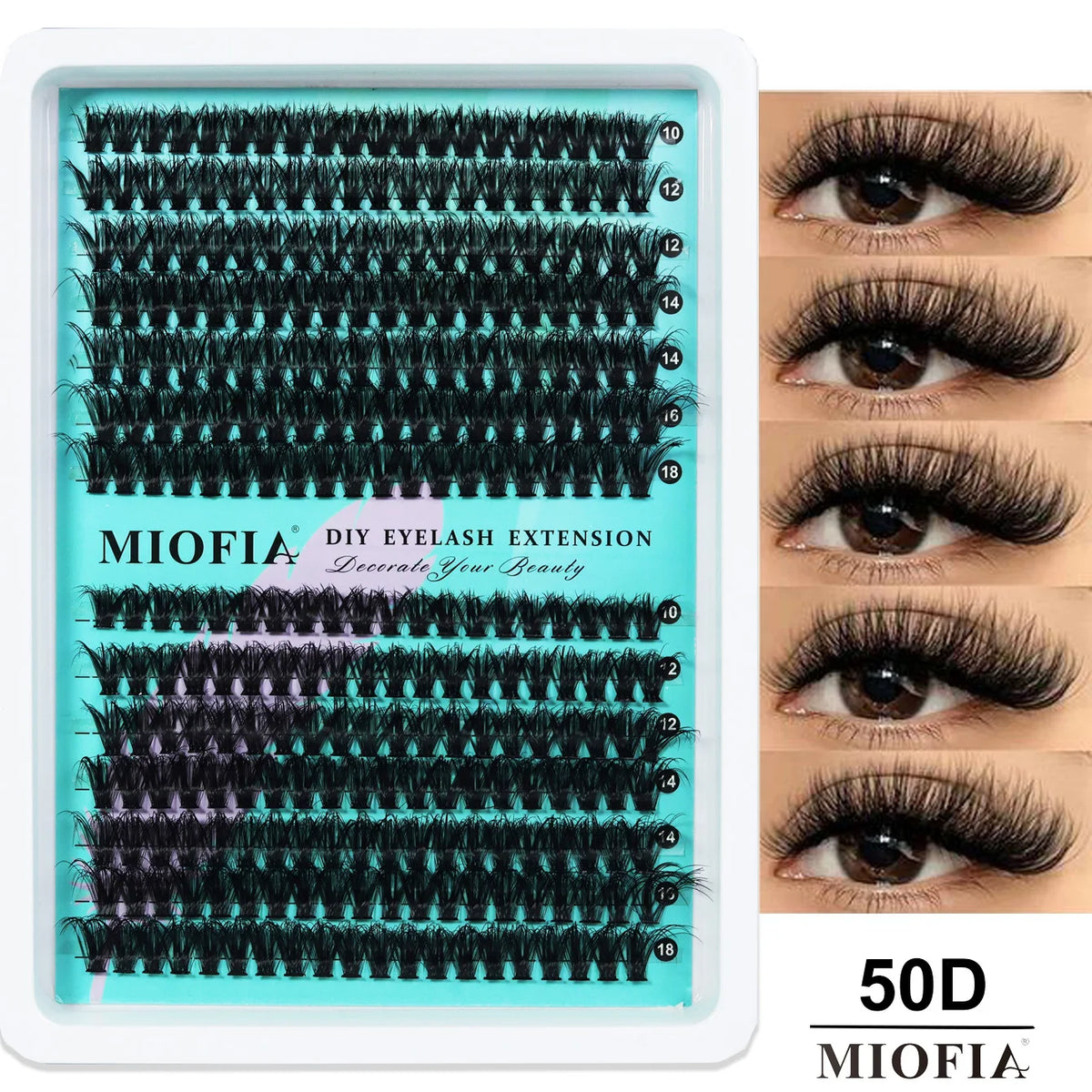 Mixed-Length Cluster False Eyelashes