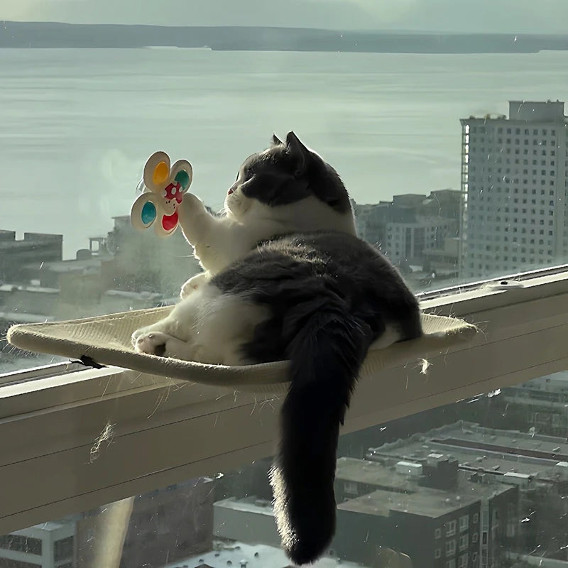 Suction Cup Spinner Cat Toy