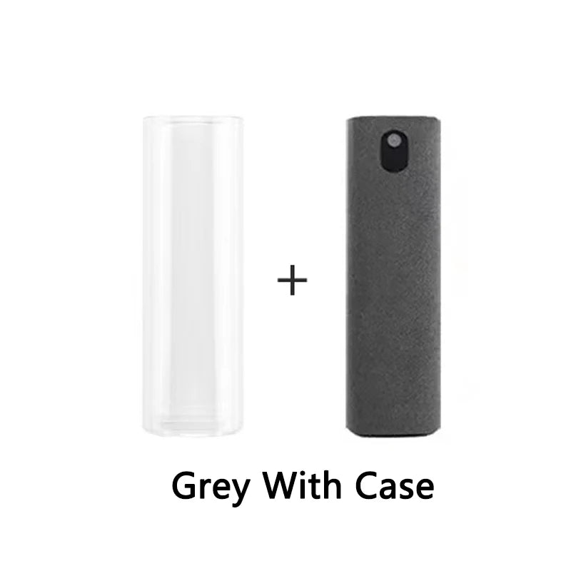 2-in-1 Portable Phone & Tablet Screen Cleaner Spray with Microfiber Cloth – Touchscreen & Glass Cleaning Set