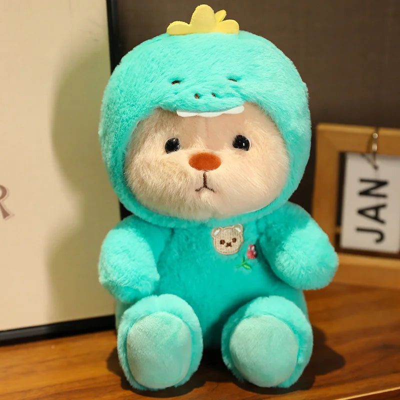 Anime Plush Toy 25/35cm – Jointed Bear, Bunny, Duck, Shark, and Pig Stuffed Animal