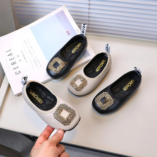 Children's PU Leather Princess Flats – Non-Slip, Soft, Classic Ballet Moccasins
Perfect for Spring & Autumn | Girls' Slip-On Dress Shoes