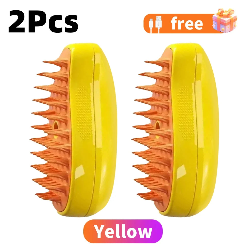 3-in-1 Pet Grooming Brush for Cats and Dogs – Spray Grooming & Massage Comb
