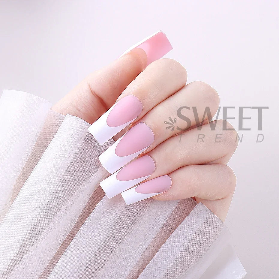 150–160pcs Short Square Press-On Nails – Soft Gel False Nail Tips for Manicure, Y2K Style Artificial Nails for Women