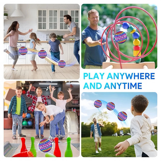 Flying Ball Boomerang FlyOrb Magic with LED Lights – Hover Ball, Fly Nova Orb Spinner Toy for Kids, Birthday Gift