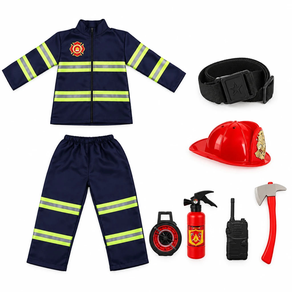 Kids' Firefighter Costume Set